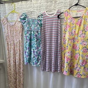 Lot of 4 dresses & pantsuit size 8-10
